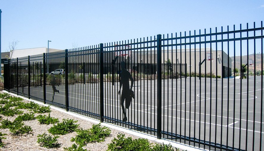 Montage Welded Commercial Ornamental Steel Fence